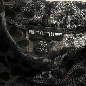 PrettyLittleThing Black Mini Dress